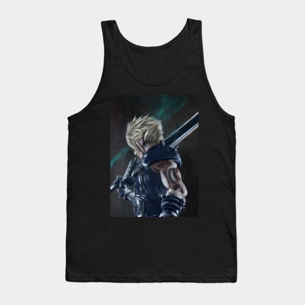 Cloud Strife FFVII Remake Tank Top by Jarrodjvandenberg